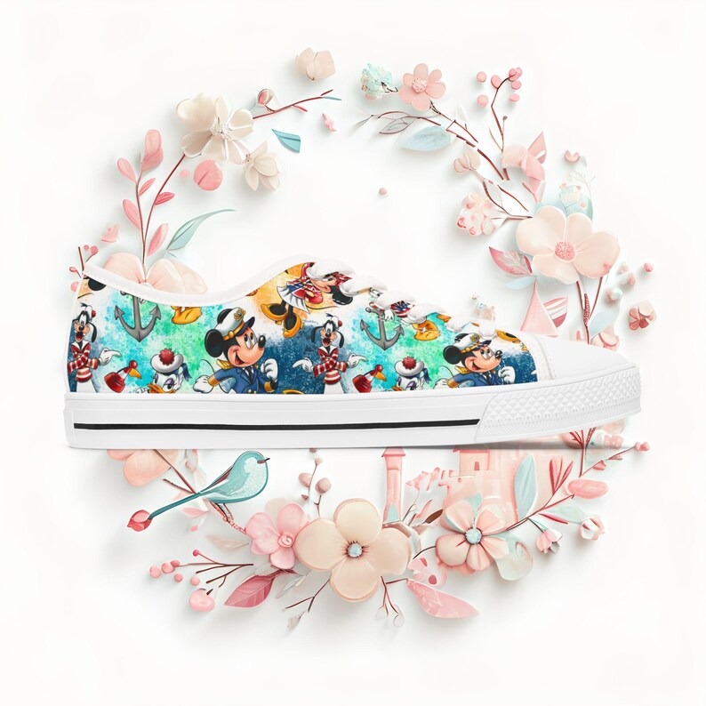 Disney Cruise Line Low Top Sneakers, Fun Vacation Shoes image 6