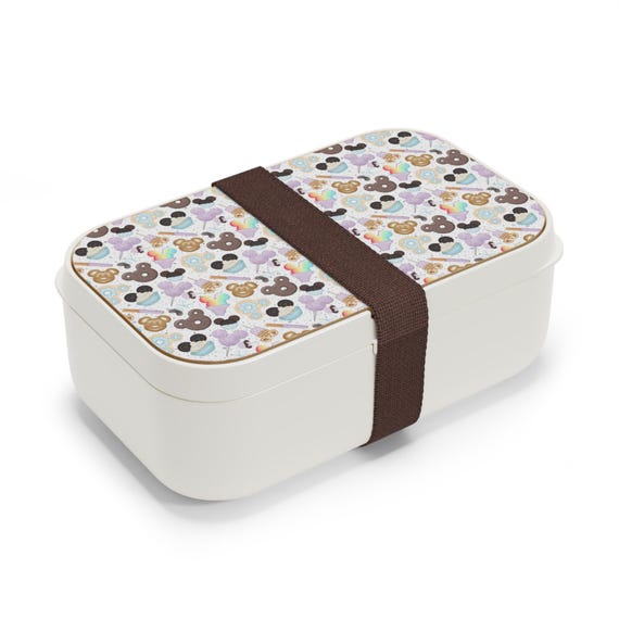 Disney Park Snack Inspired Bento Lunch Box - Cute Picnic for Disney Fan, Lunch Container, Food Storage, Kids Meal Prep, Lunch Organizer,