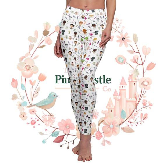 Leggings, Star Wars Floral Disney Cute Design, Disneyland Disneyworld Park Days, Women's Fashion Pants
