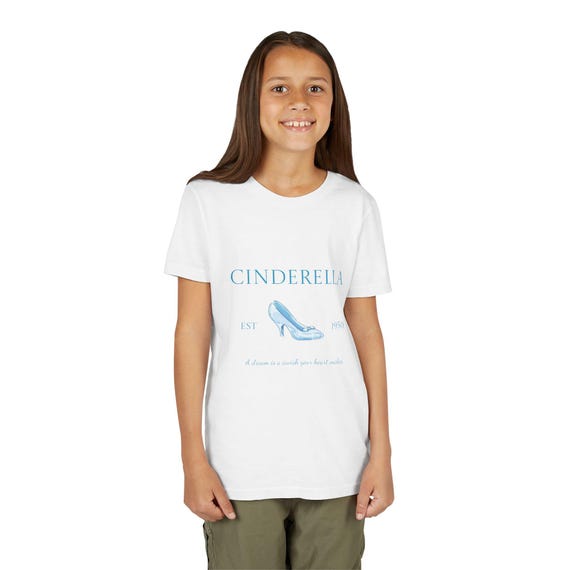 Cinderella Youth Tee, Magical T-Shirt for Kids, Fairytale Gift, Princess Merchandise, Disney Inspired Apparel, Birthday Celebration