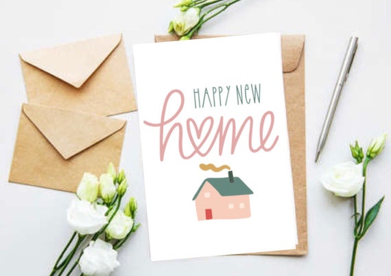 Happy New Home card-handmade-personalised-housewarming-boho style-