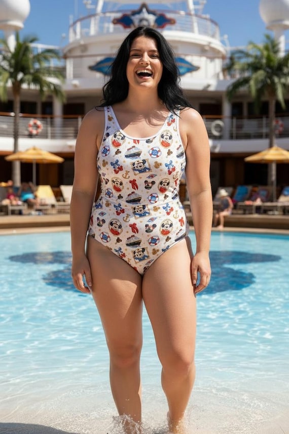 Disney Cruise Swimsuit | Disney Cruise Bathing Suit | Mickey Cruise Swimwear | Disney Vacation Swimsuit | Disney Poolside Outfit