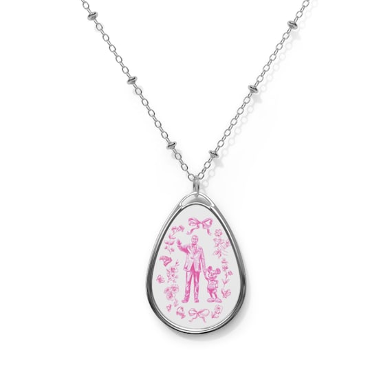 Necklace Pendant, Disney Inspired Jewelry, Oval Pendant Necklace, Fairy Tale Necklace, Magical Jewelry, Enchanted Necklace