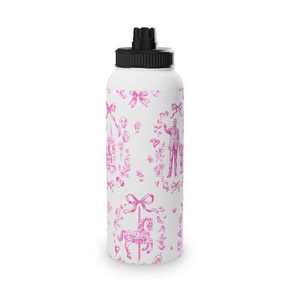Water Bottle, Disney Park Fantasy Inspired, Stainless Steel Sports Lid, Drinkware, Theme park fan gift, Magical vacation accessory, Disney