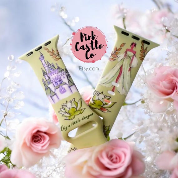 Disney Princess and Castle inspired Apple watch strap band small medium