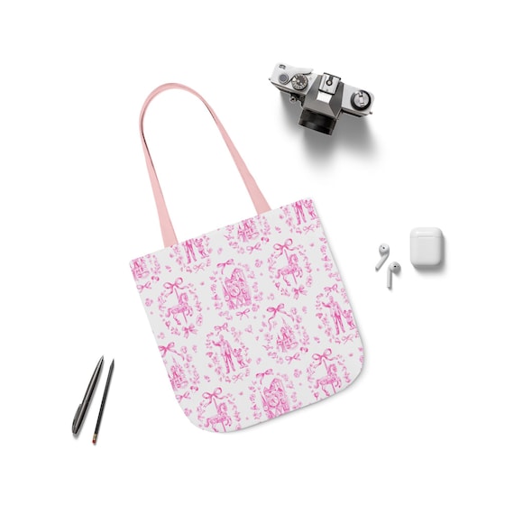 Whimsical Carousel Disney Park Princess  inspired Tote Bag,Eco-Friendly Shopping Bag,Birthday Gift,Cute Canvas Bag,Picnic Tote, Boho Bag