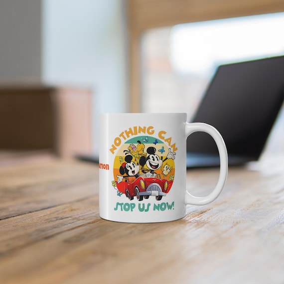 Mug, Mickeys Runaway Railway Themed Personalised Coffee Tea Cup Gift, Custom Friends Fun, 11oz, 15oz, Ceramic Customized Present, Disney