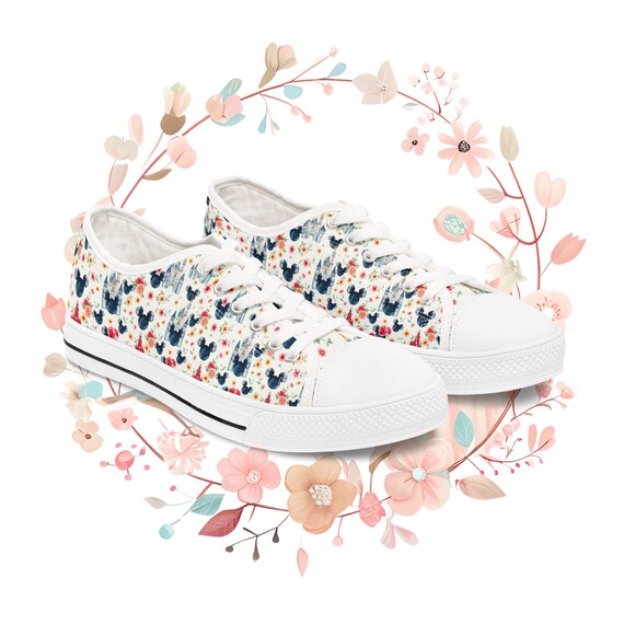 Women's Sneakers, Theme Park Fun Shoes, Cute Low Top Tennis Shoes, Disney Fan Gift, Disney Vacation Sneakers