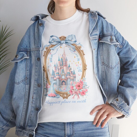 Family Vacation T-Shirt - Custom Disney Castle Tee, Perfect for Disney Trip, Family Reunions, Personalized Gifts, 2025, Unisex Tee