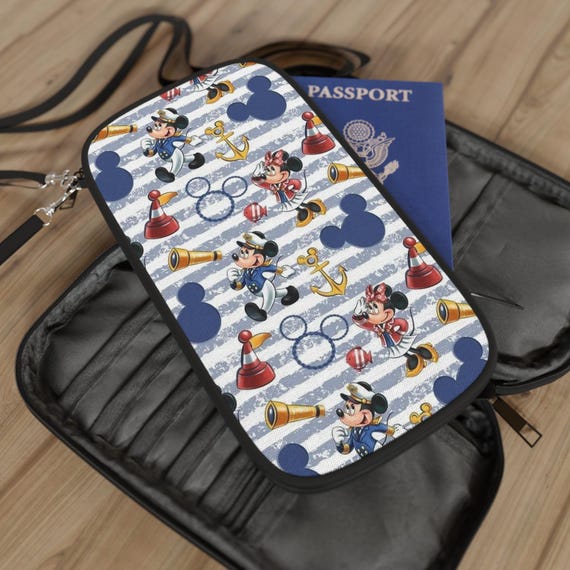 Passport Wallet, Travel Wallet, Disney Cruise Line Inspired Wallet, Cute Travel Essentials Bag, Fun Card Holder