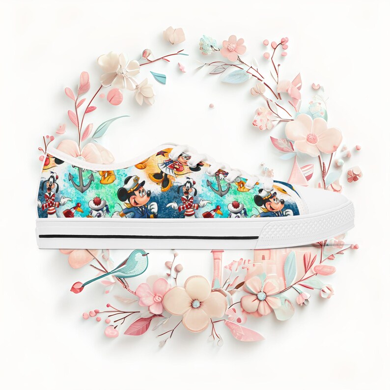 Disney Cruise Line Low Top Sneakers, Fun Vacation Shoes image 7