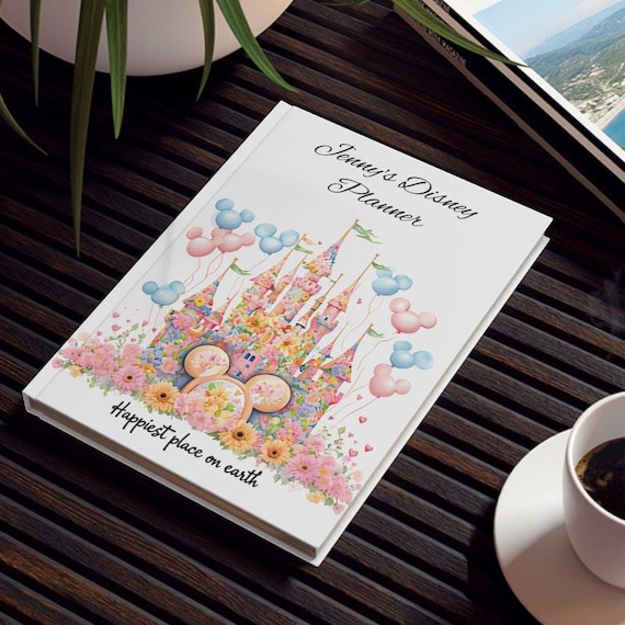 Disney Themed Planner Journal - Magical Gift, Travel Organizer, Vacation Planner, Scrapbook, Event Preparation
