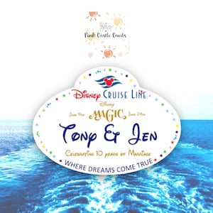 Magnetic cruise door sign large personalised stateroom Disney cruise DCL magic inspired cast member waterproof quality thick all ship names