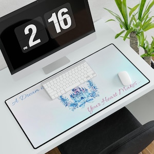 Tappetino per mouse, tappetino da scrivania stravagante ispirato a Disneyworld per i fan Disney, regalo del castello Disney, tappetino per mouse da gioco, accessori per ufficio, carino personalizzato