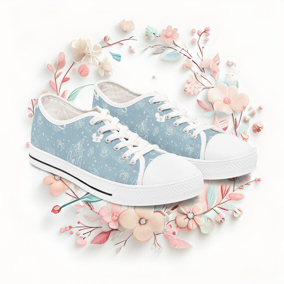 Disney Women's Sneakers, Theme Park Fun Shoes, Cute Low Top Tennis Shoes, Disney Fan Gift, Disney Vacation Sneakers