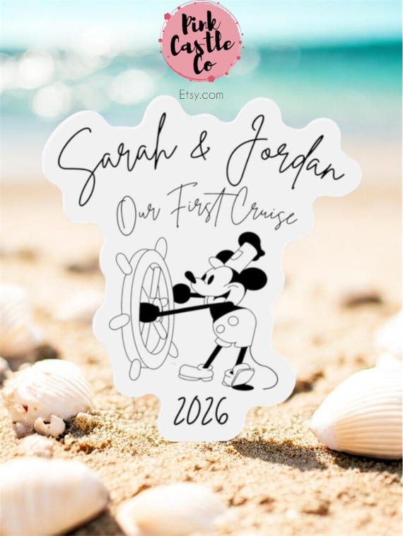 Steamboat Mouse Captain Wheel Die-Cut Magnet | Disney Cruise Keepsake 2026