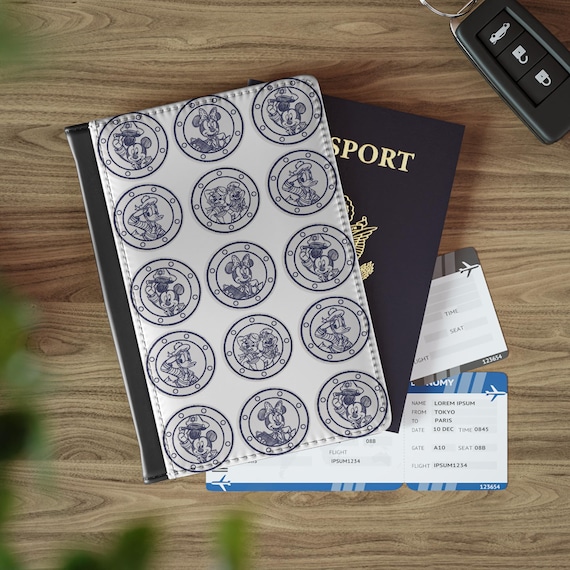 Nautical Passport Cover, Disney Cruise Line Inspired, Travel Organizer, Cute Passport Holder, Vacation Accessory