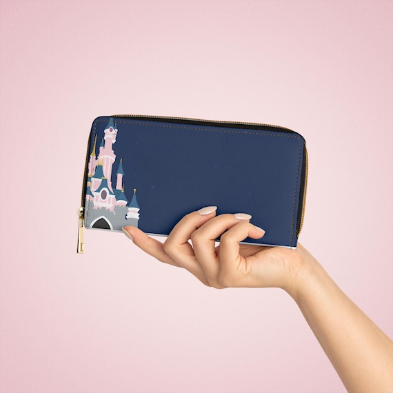 Disneyland Paris Castle Zipper Wallet: Stars at Night Coin Purse