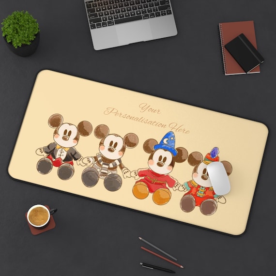 Personalized Mickey Mouse Desk Mat: Neoprene Home Office Decor