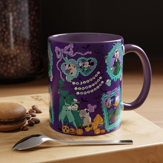 Mug, Disney Inspired Haunted Mansion Phantom Manor Cute Mug, Halloween Cozy Fun, 11oz Coffee Cup, Funny Gift Idea, Spooky Theme