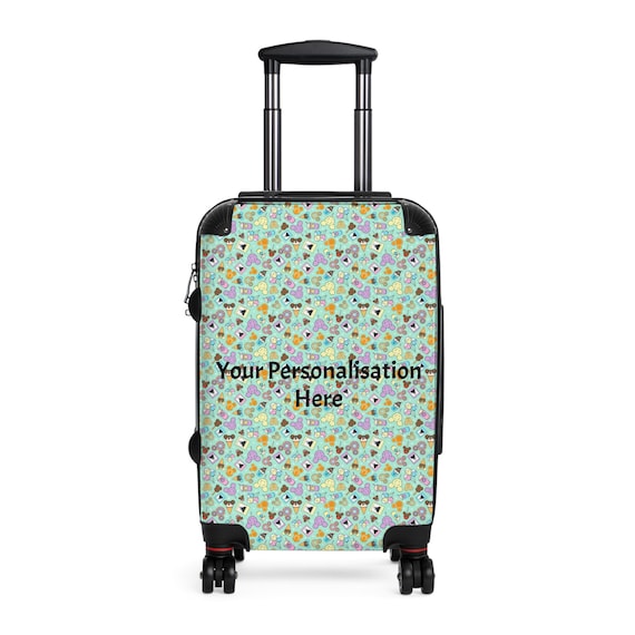 Suitcase, Disneyland Disneyworld park snacks inspired fun travel luggage, Gift for travelers, Travel accessory, Vacation essentials, Novelty