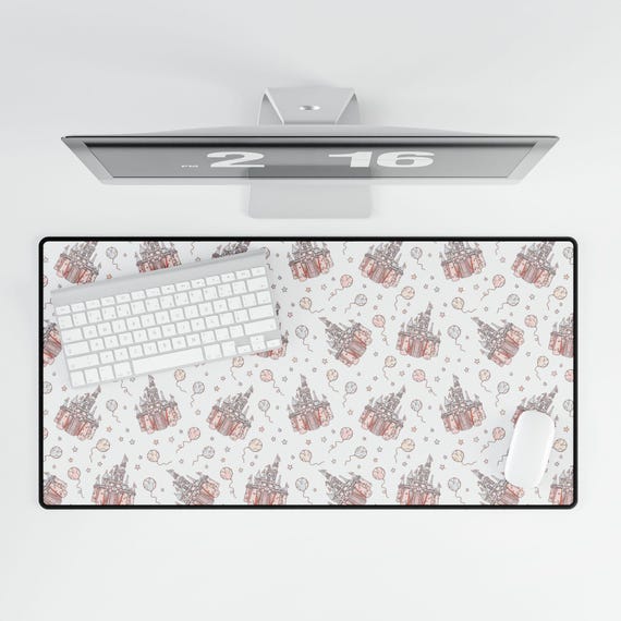 Mouse Pad, Cute Disney Castle Desk Mat for Disney Fans, Disneyland Desk Protector, Mickey Mouse Workspace Accessory, Gift for Disney Lover