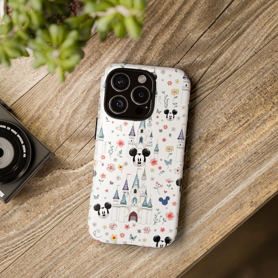 Disney inspired Whimsical Castle & Mouse Pattern Phone Case