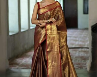 Kanjivaram Tissue Silk Saree: Banarasi Wedding Style