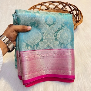 Kanjivaram Tissue Silk Saree: Celebrity Style Wedding Banarasi Saree