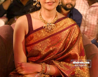 Kanjivaram Tissue Silk Soft Saree: Banarasi Wedding Style