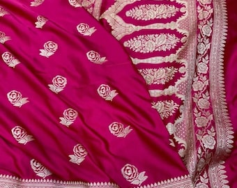 Banarasi Handloom Mashru Katan Silk Sarees | Gifts