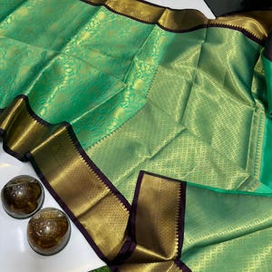 Kanjivaram Tissue Soft Silk Saree: Celebrity Style Wedding Banarasi
