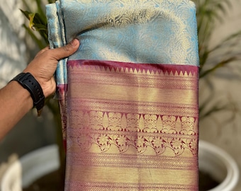 Kanjivaram Tissue Soft Silk Saree: Celebrity Inspired Wedding Pattu Saree