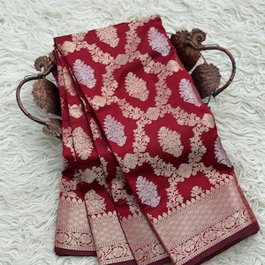Nita Ambani inspired Banarasi Katan Soft SonaMina Jaal Pattern Tissue Silk Sari | Wedding Party Wear | Elegant Festive & Bridal Wear | Gifts