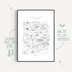 Carte de couple dessinée à la main personnalisée, cadeau de mariage personnalisé, relation amoureuse, cadeau d'anniversaire, cadeau pour couple, cadeau personnalisé, carte d'histoire d'amour