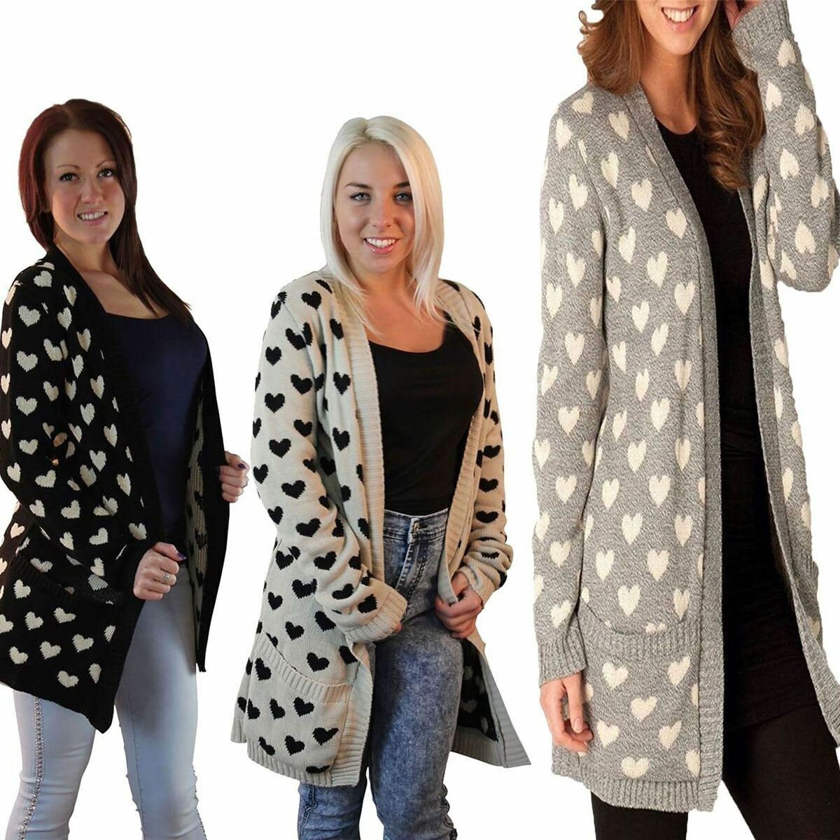 Heart Cardigan - Etsy UK