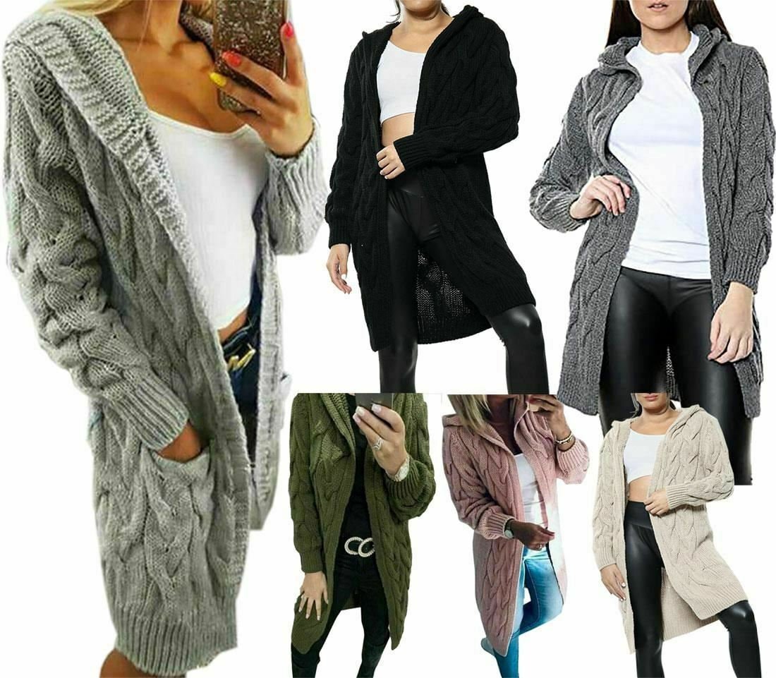 Long sweaters with clearance hoods