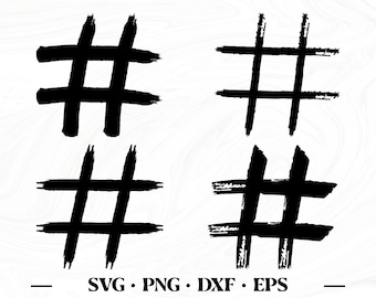 Hashtag svg, Grunge Hashtag svg, Hashtag grunge svg, Hashtag png, Hashtag dxf, Hashtag Sign svg, Hashtag cut file, Grunge svg, Hashtag eps