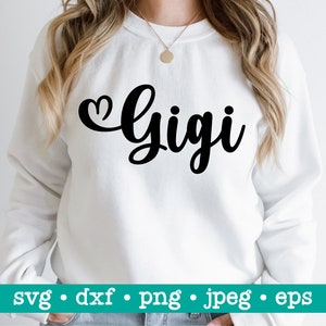 Gigi svg, Gigi svg Datei, Gigi dxf, Gigi png, Gigi jpeg, Gigi Plotterdatei, Gigi svg, Muttertag svg, Oma svg, Digital download