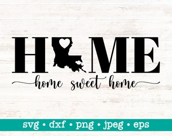 Louisiana svg, State Louisiana svg, Louisiana home svg, Louisiana ontwerp, Louisiana meisje svg, Staat Louisiana svg, Home sweet home svg