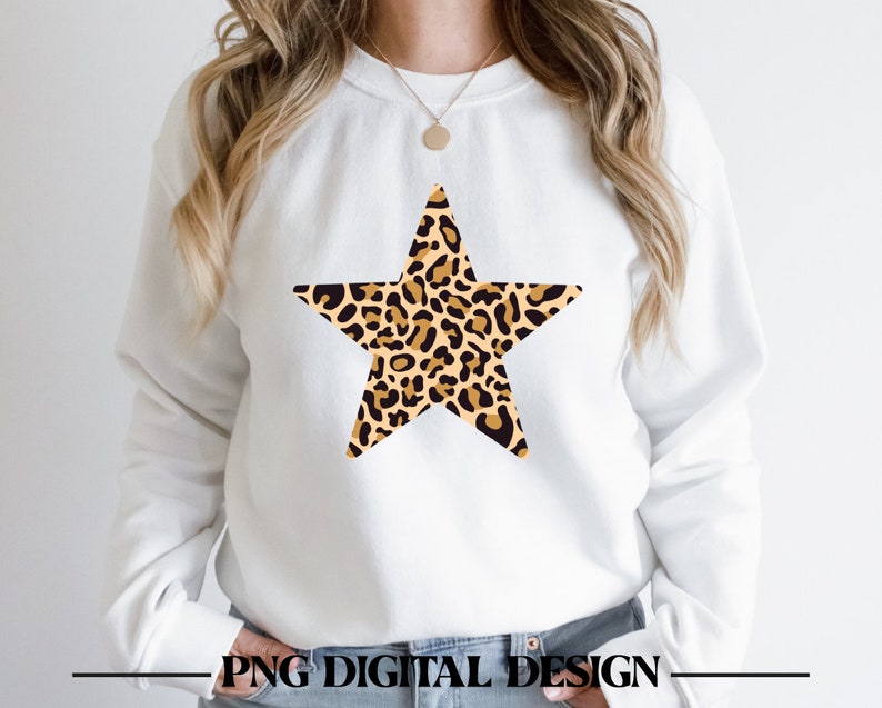Leopard print stars, Leopard stars png bundle, Animal print stars png, Leopard stars clipart, Leopard print png, Cheetah print star
