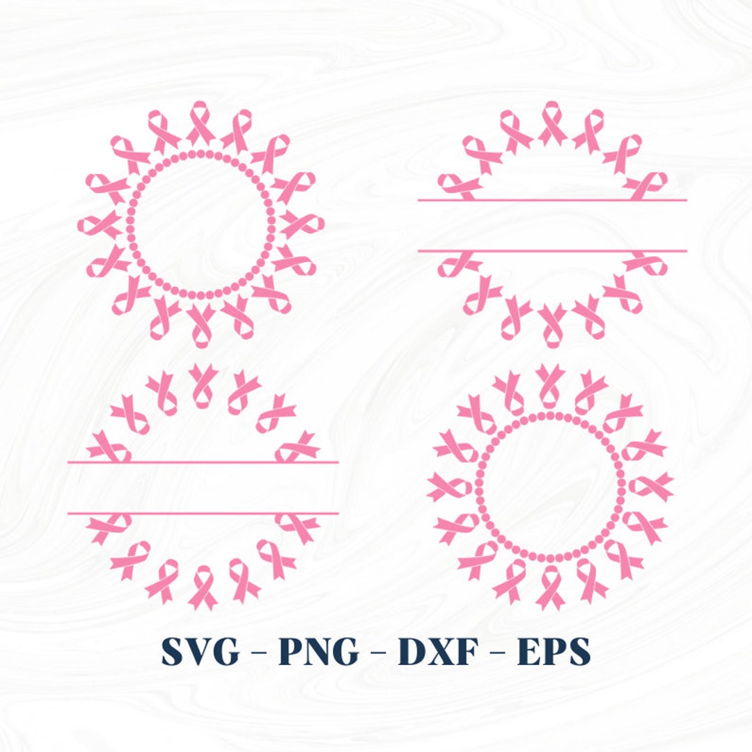 Cancer Ribbon Monogram Svg, Cancer Ribbon Monogram Png, Cancer Survivor ...