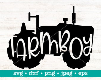Farm boy svg, Farm boy svg file, Farm boy cut file, Farmboy svg, Farmer boy svg, Farm svg, Farm svg file, Country farm boy svg, Tractor svg