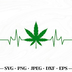 Marihuana hartslag svg, Cannabis blad svg, Pot wiet svg, Cannabis svg, Medische marihuana svg, Cannabis clipart, Cannabis png, Marihuana svg
