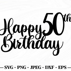 50. Geburtstag Cake Topper, 50. Geburtstag Tortenstecker, Happy Birthday Tortenstecker, Happy 50th Birthday Cake Topper, Happy Birthday Cake Topper, Happy Birthday Cake Topper