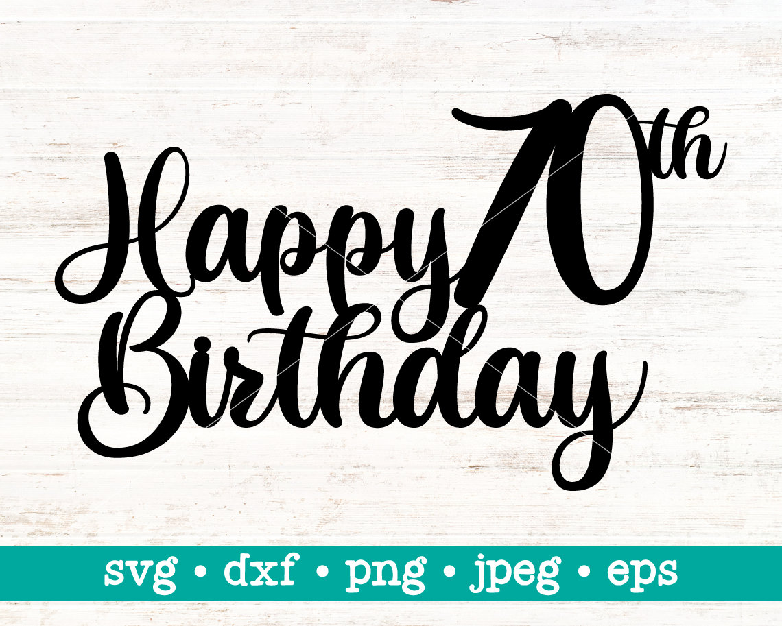 Clipart For 70th Birthday