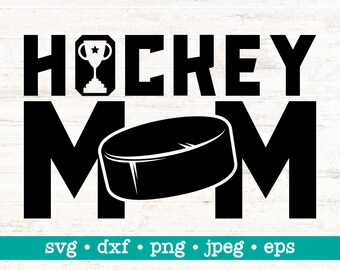 Hockey mom svg, Hockey mom svg file, Hockey svg, Svg file for Silhouette, Cut file for Cricut, Hockey mom dxf, Hockey clip art, Hockey mom