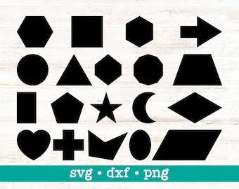 Basic shape svg, Basic shape svg files, Basic shape silhouette, Basic shape bundle, Basic shape clipart, Basic shape png, Instant download