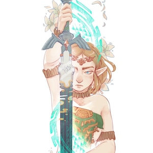 AFDRUKKEN! Zelda ToTK - Prinses Zelda