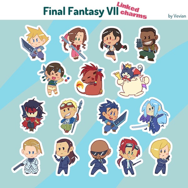 Final Fantasy VII Linked clear charms